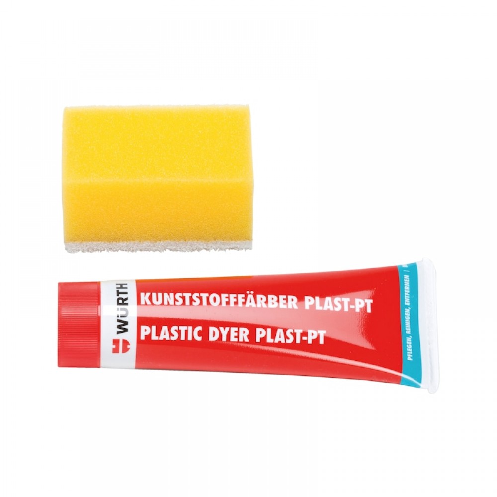 Würth PLASTİK BOYASI SÜNGERLİ SİYAH 75ML