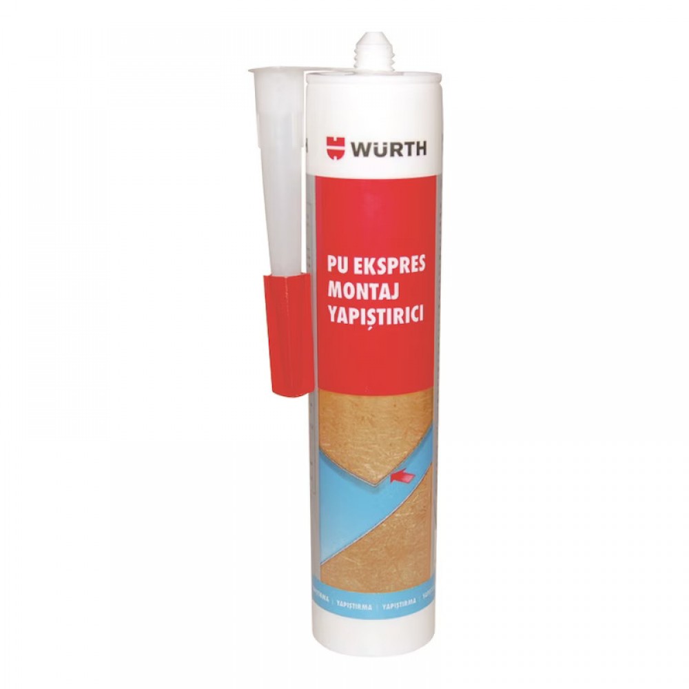Würth PU Ekspres montaj yapıştırıcı Açık sarı ( 24 Adet )