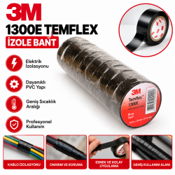 3M 1300E TEMFLEX İZOLE BANT