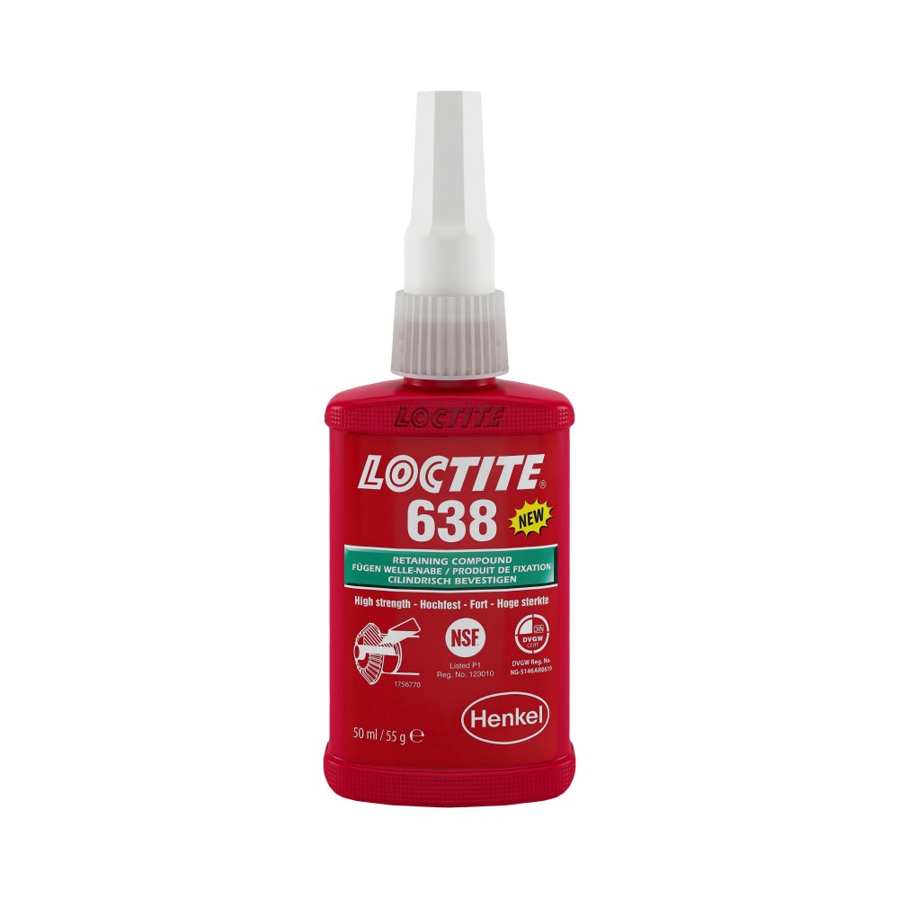 LOCTITE 638 Yüksek Mukavemetli Sıkı Geçme Bileşeni 10 Ml 12 adet