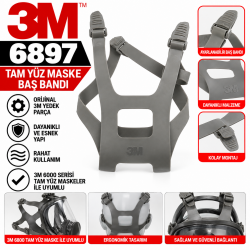 3M 6897 Tam Yüz Maske Baş Bandı