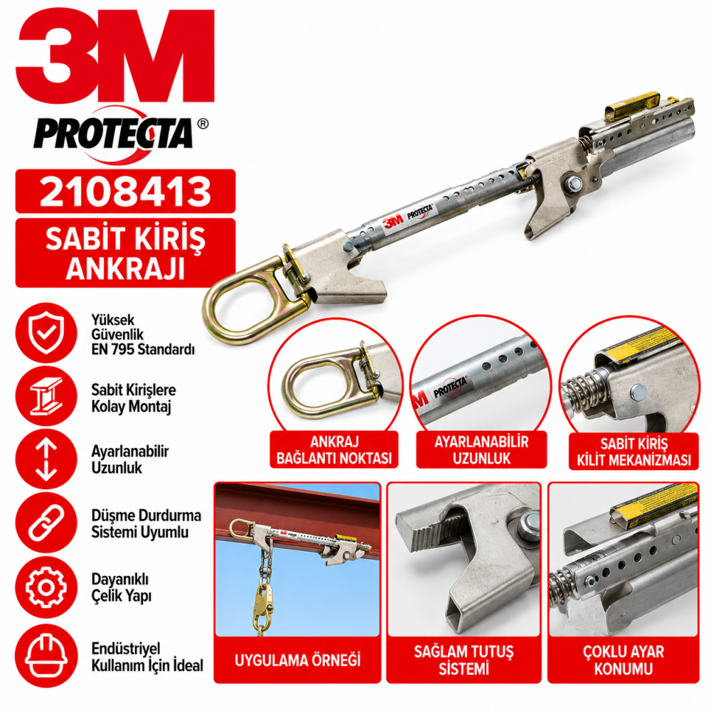 3M Protecta 2108413 Sabit Kiriş Ankrajı