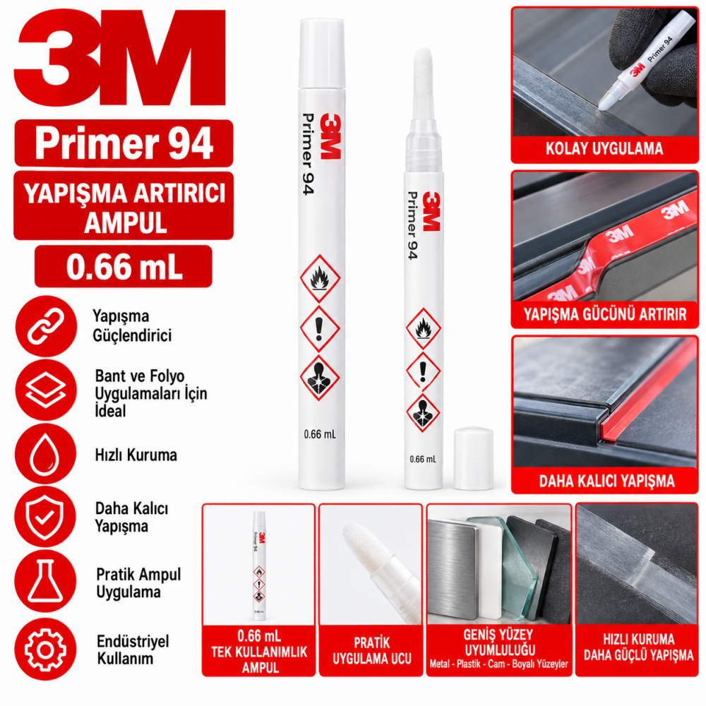 3m Primer 94 Ampul 0.66 ml Yapışma Arttırıcıı