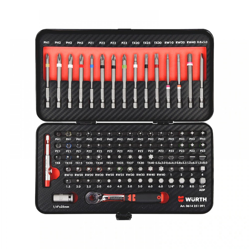 91 parça 1/4 inç evrensel bits uç ürün gamı