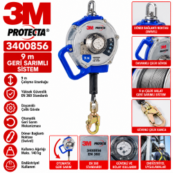 3M Protecta 3400856 Çelik 9m Geri Sarımlı Sistem