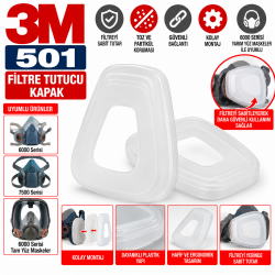 3M 501 Filtre Tutucu Kapak 