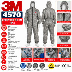 3M 4570 Koruyucu Tulum Tip3