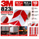 3m 823I Kırmızı Beyaz Reflektif Bant 14.1 cm x 70.5 cm 10 Çift