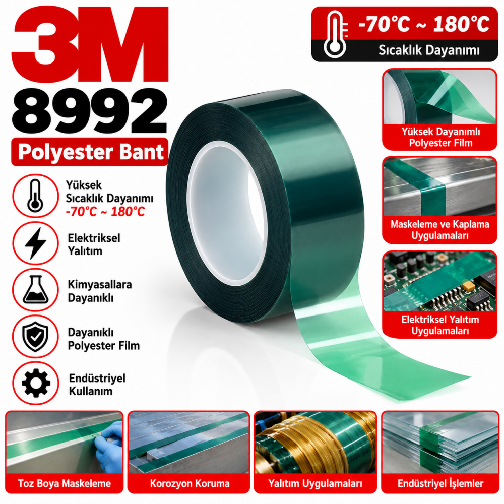 3M 8992 polyester bant