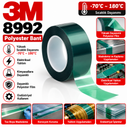 3M 8992 polyester bant