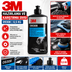 3m 09308 Hazırlama ve Karıştırma Sıvısı 0,5 Kg 