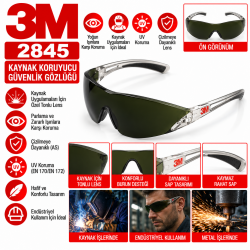 3M 2845 Kaynak Koruyucu Güvenlik Gözlüğü 