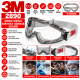 3M 2890 Google Ventilli AS/AF Koruyucu Güvenlik Gözlüğü 