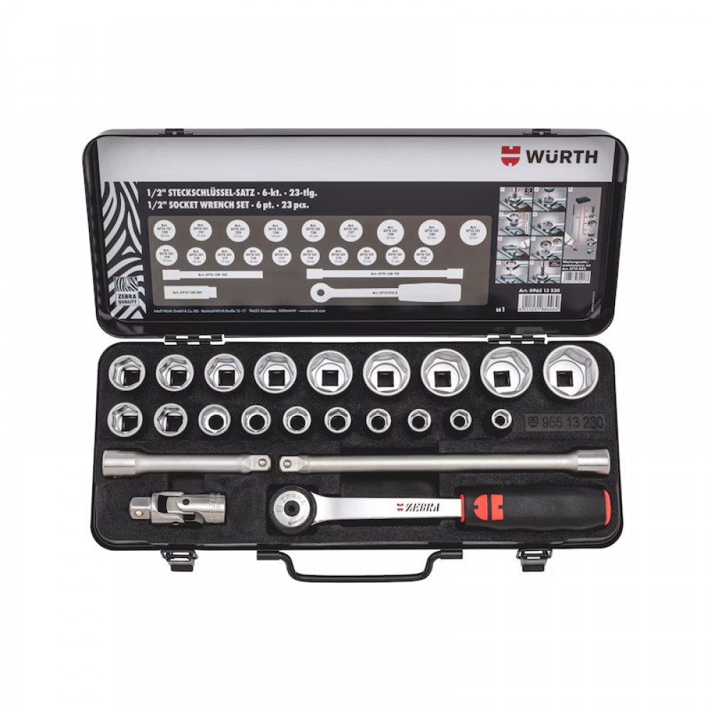 Würth 1/2 inç lokma anahtar seti