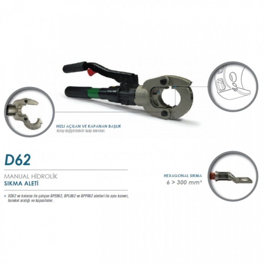 Manuel Hidrolik Sıkma Aleti D62