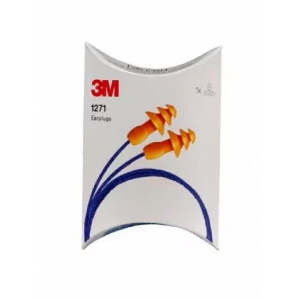 3M 1271 Yıkanabilir İpli Kulak Tıkacı (200 Çift)