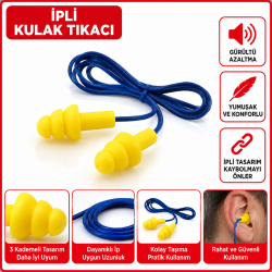 3m Pel UF 01000 Ultrafit Kulak Tıkacı 200 adet