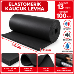  Elastomerik Kauçuk Levha 13*100 cm