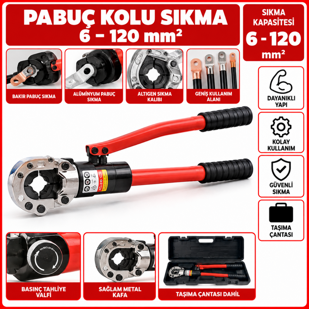  Pabuç Kolu Sıkma 6-120