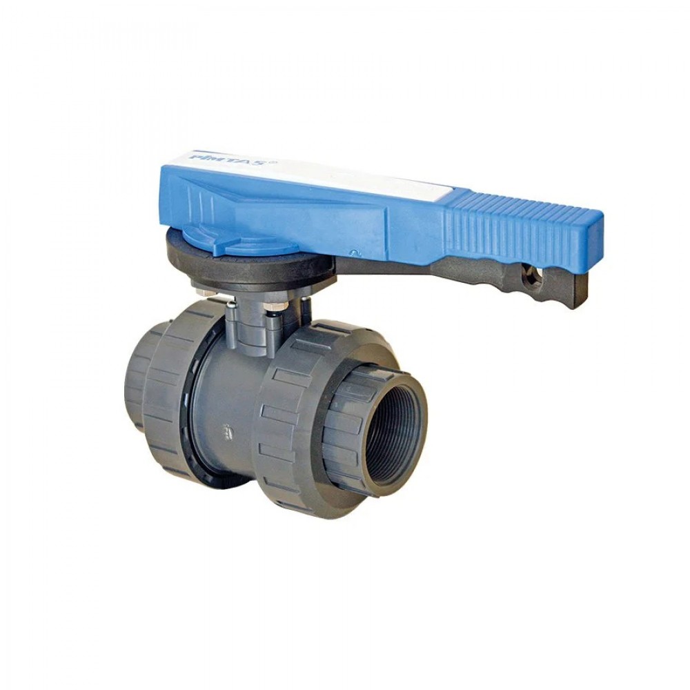 U-Pvc Küresel Su Vanası Çift Taraf İçten Dişli (Pozisyon Ayarlı)