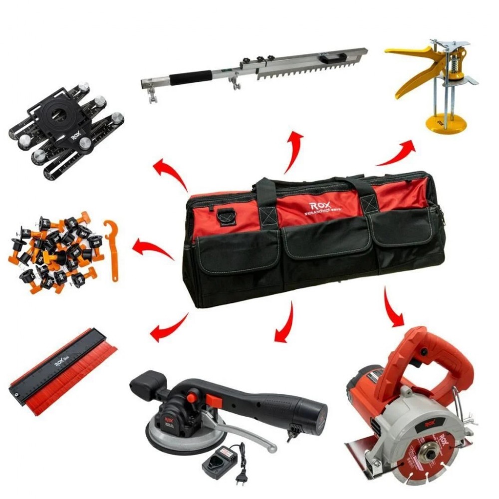 40 Parçalı Seramikçi Seti Bez Çantalı ROX 0170