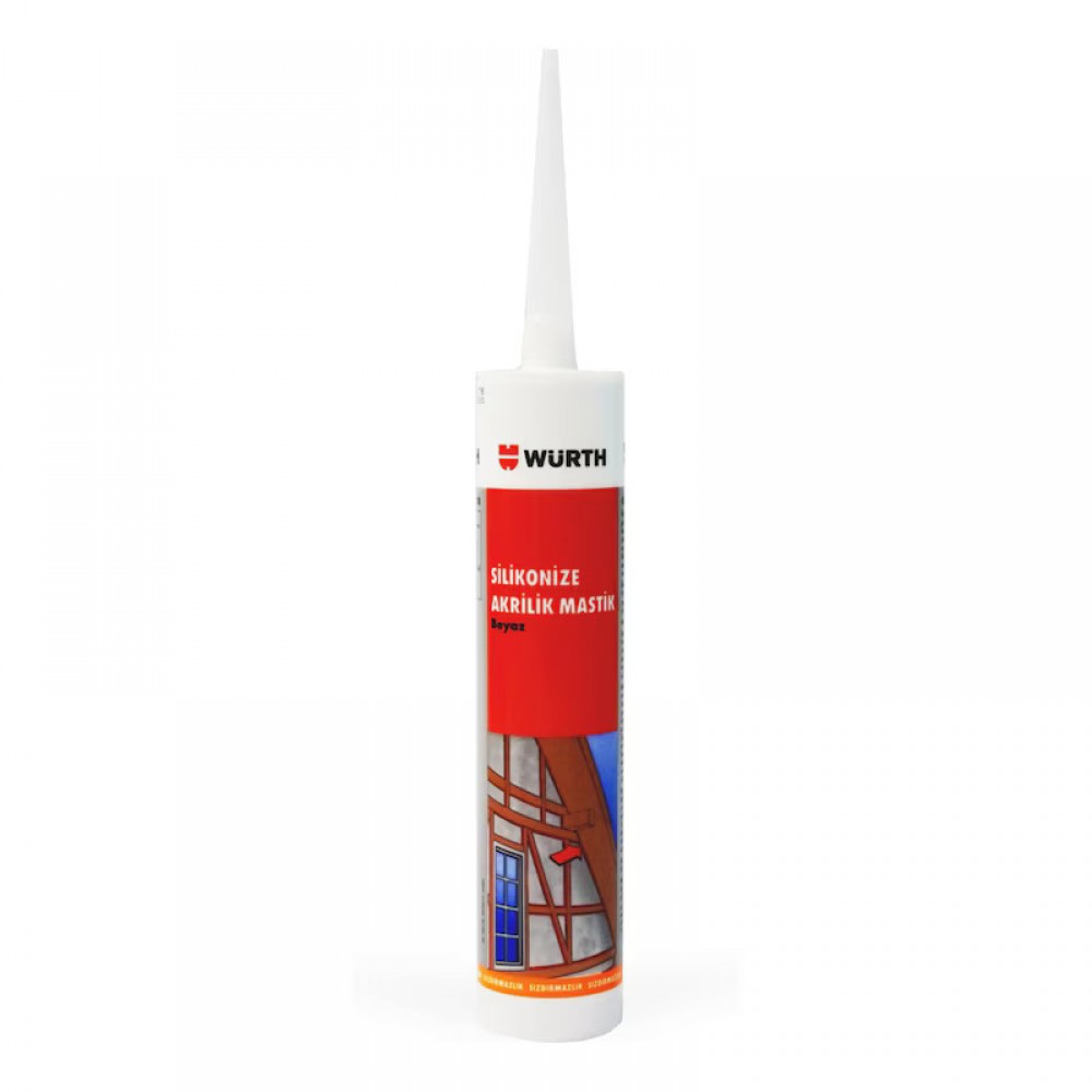 Würth  SİLİKONİZE AKRİLİK MASTİK-BEYAZ- 310ML