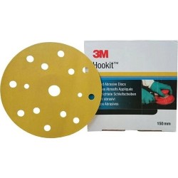3m 50452 255P+ Hookit P360 Sarı Disk Zımpara 150MM  24 Adet