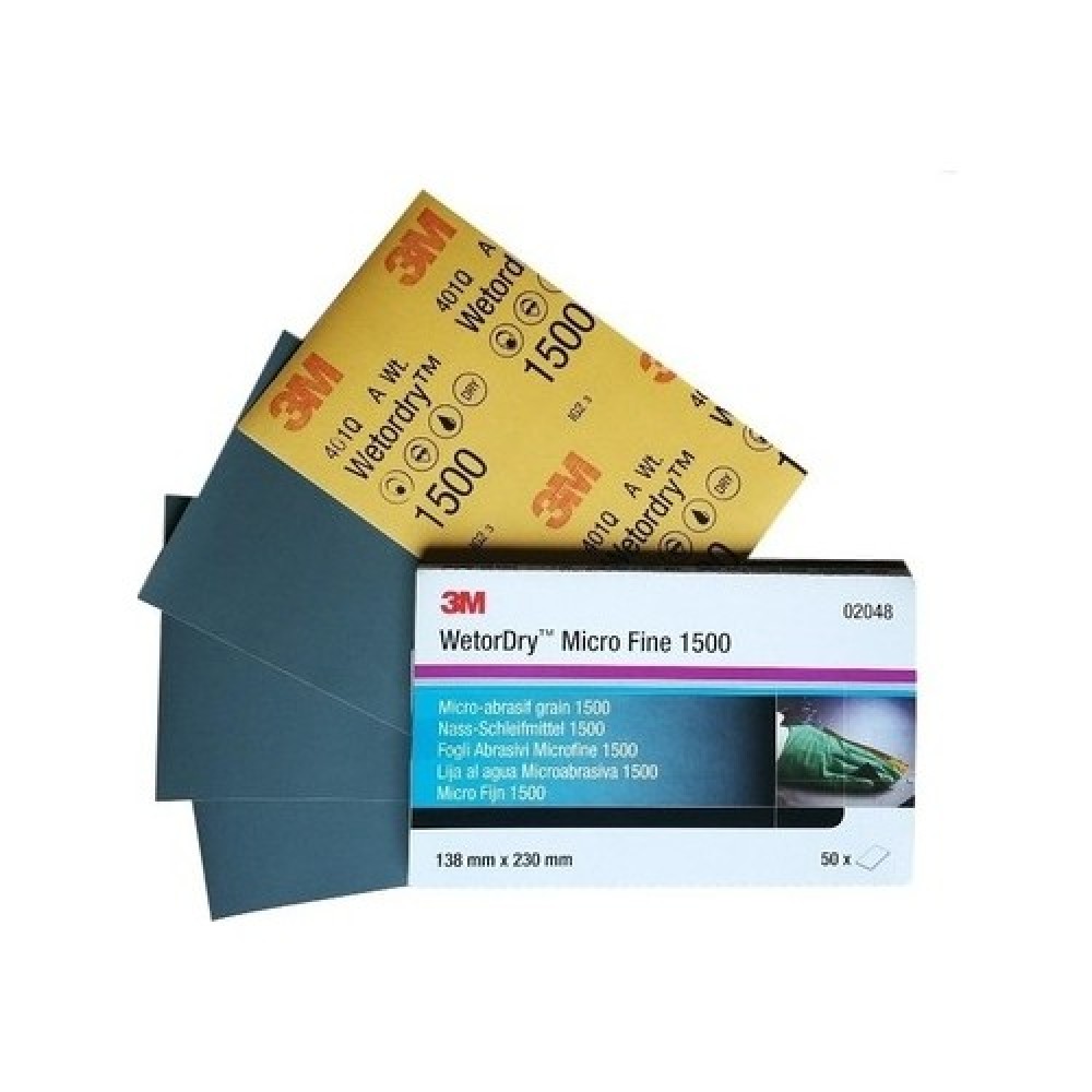 3m 2048 401Q Su Zımparası P1500 138X230MM 50 Adet