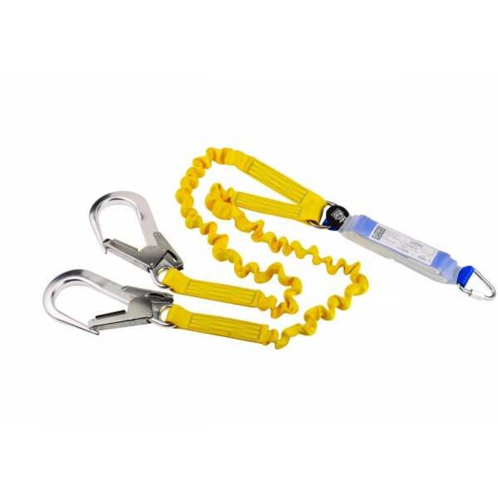3M Protecta KE5200YX/2 200 cm Elastik Örgülü Emniyet İpli Lanyard Çift Kollu 
