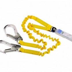 3M Protecta KE5200YX/2 200 cm Elastik Örgülü Emniyet İpli Lanyard Çift Kollu 