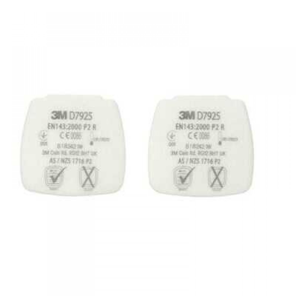 3M D7925 P2 Secure Click Toz Filtresi 12 Çift