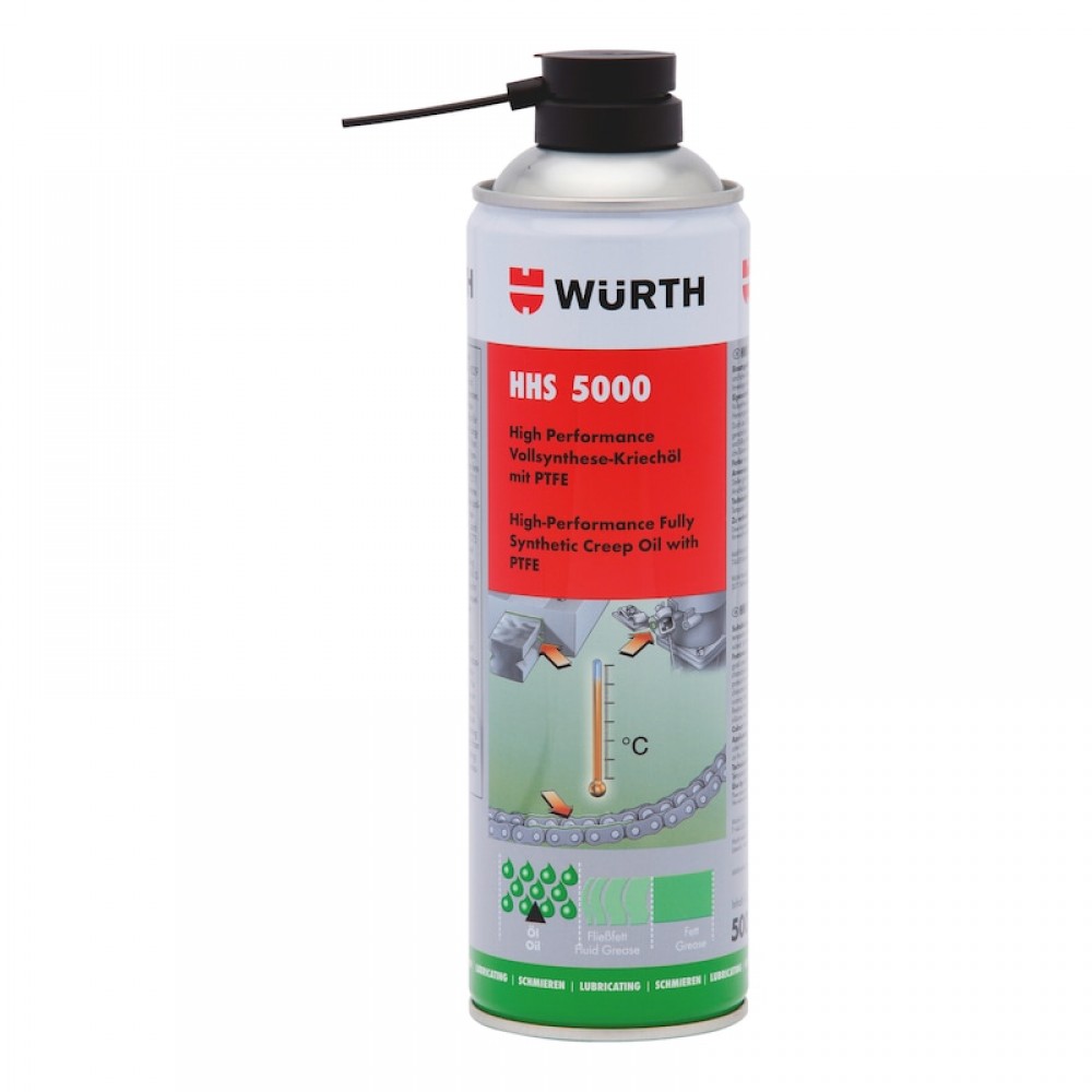 WÜRTH HHS® 5000  TUTUNMA ÖZELLİKLİ YAĞLAYICI 500 ML 12 ADET