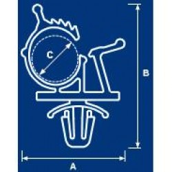 Pemsan Dubelli Kablo Tutucu