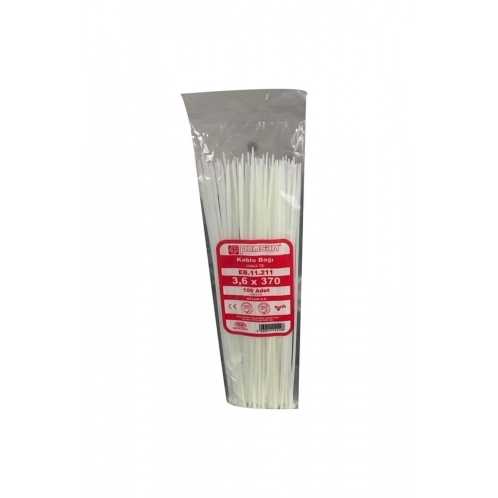 Pemsan Kablo Bağı Beyaz