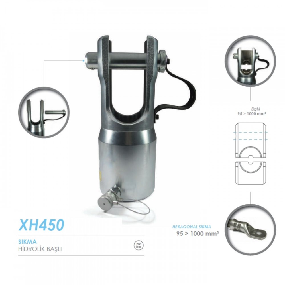 Hidrolik Başlı Sıkma XH450